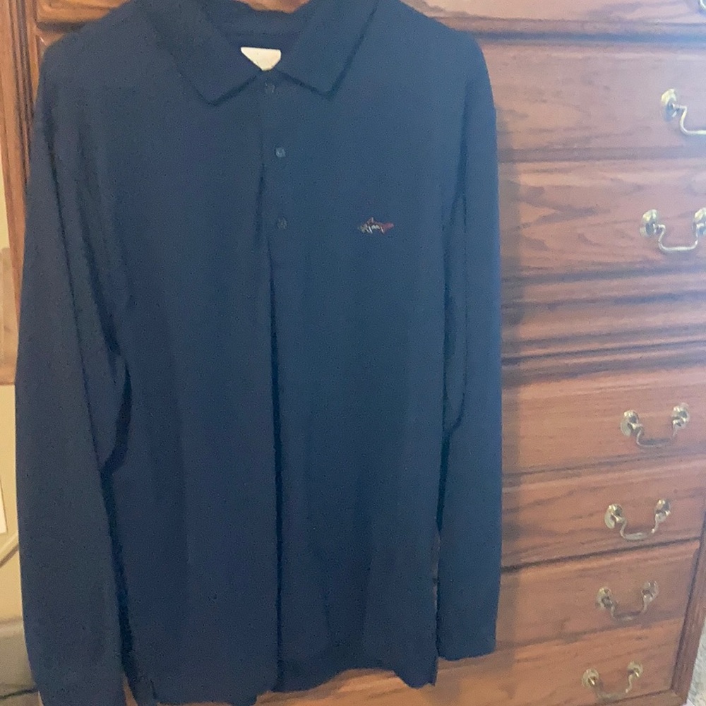 Long sleeve dri-fit golf shirt.